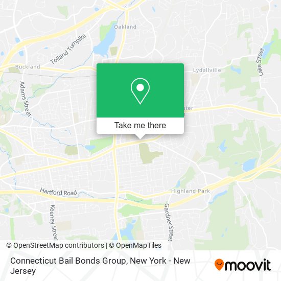 Connecticut Bail Bonds Group map