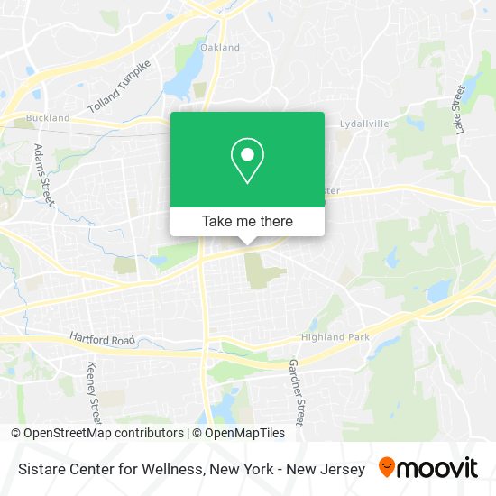 Sistare Center for Wellness map