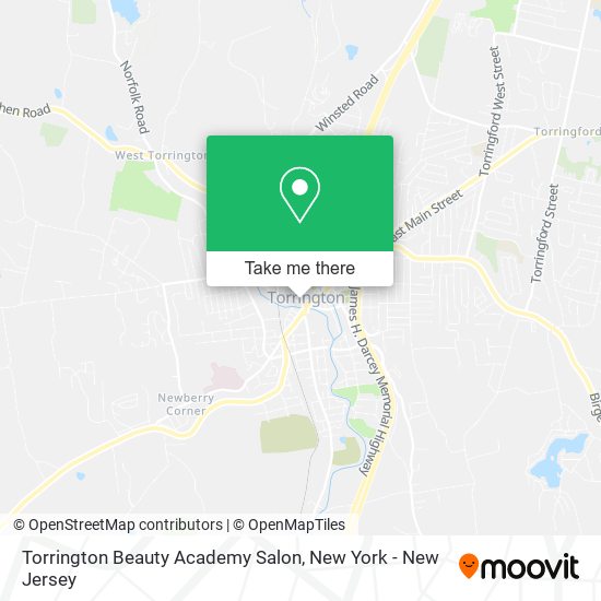 Torrington Beauty Academy Salon map