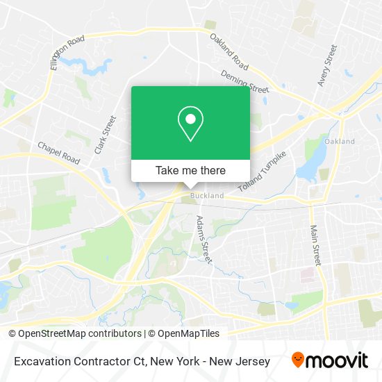 Mapa de Excavation Contractor Ct