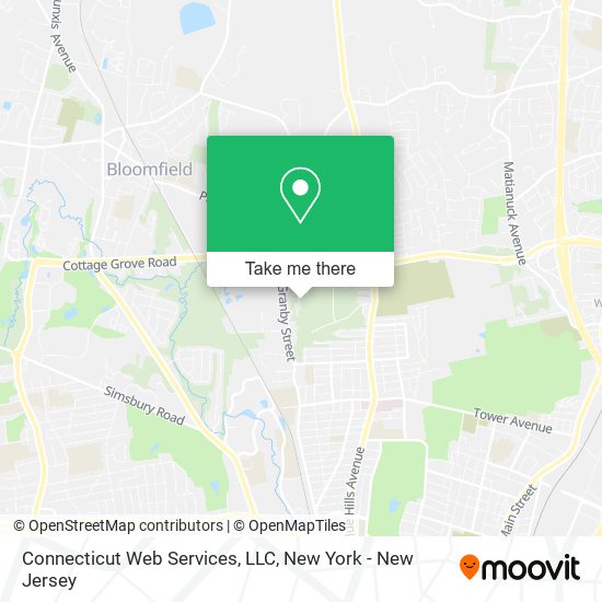 Mapa de Connecticut Web Services, LLC