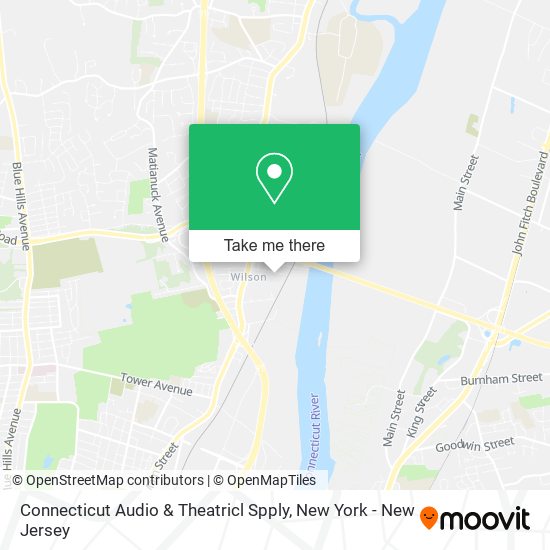 Mapa de Connecticut Audio & Theatricl Spply