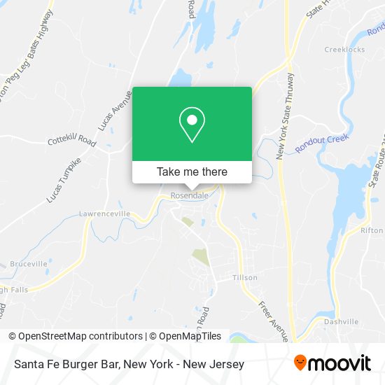 Santa Fe Burger Bar map