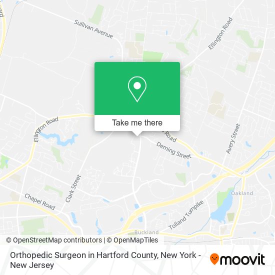 Orthopedic Surgeon in Hartford County map