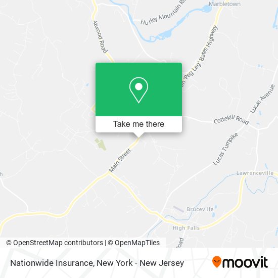 Mapa de Nationwide Insurance