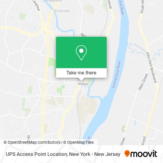 UPS Access Point Location map