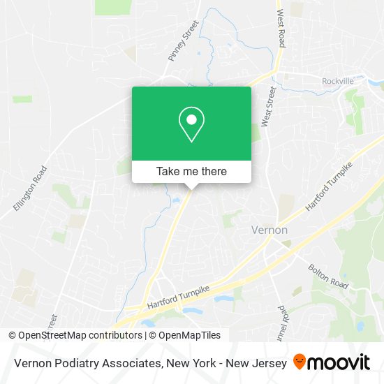 Vernon Podiatry Associates map