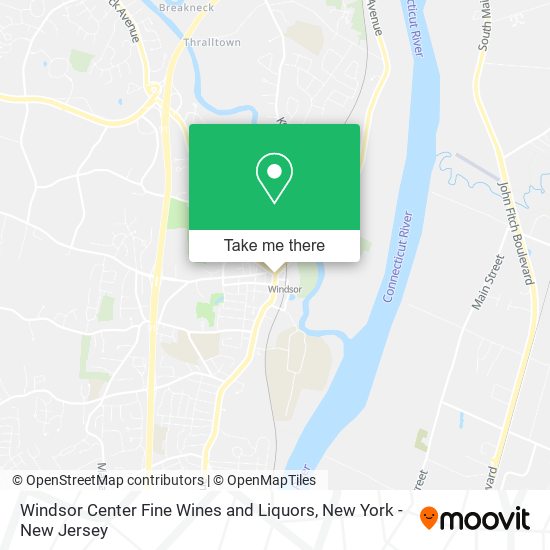 Mapa de Windsor Center Fine Wines and Liquors