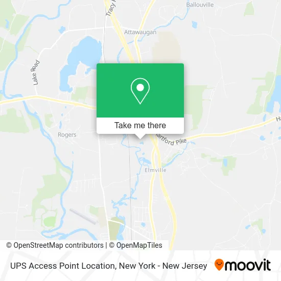 UPS Access Point Location map