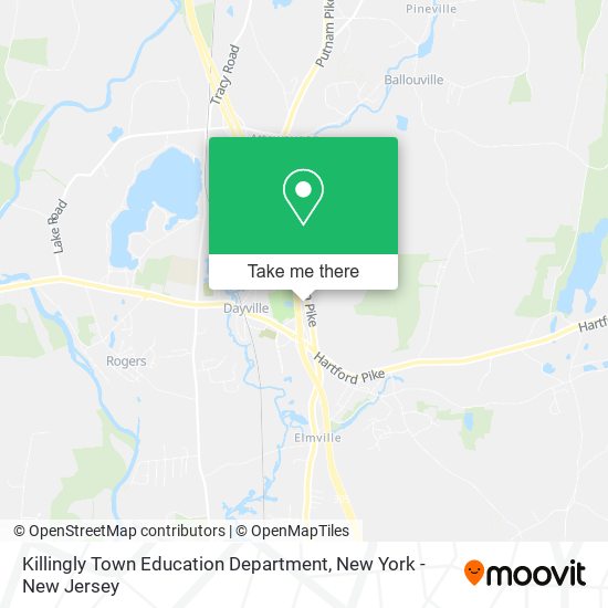 Killingly Town Education Department map