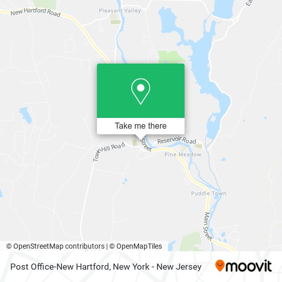 Post Office-New Hartford map