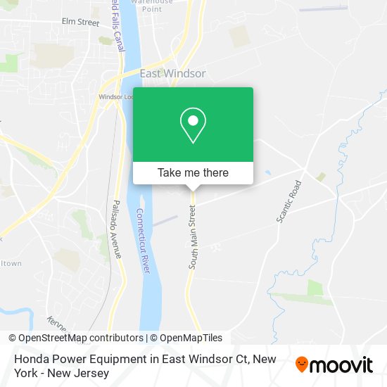 Honda Power Equipment in East Windsor Ct map