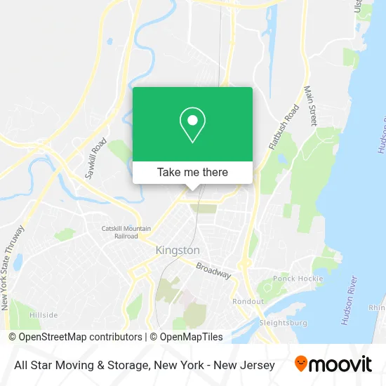 All Star Moving & Storage map