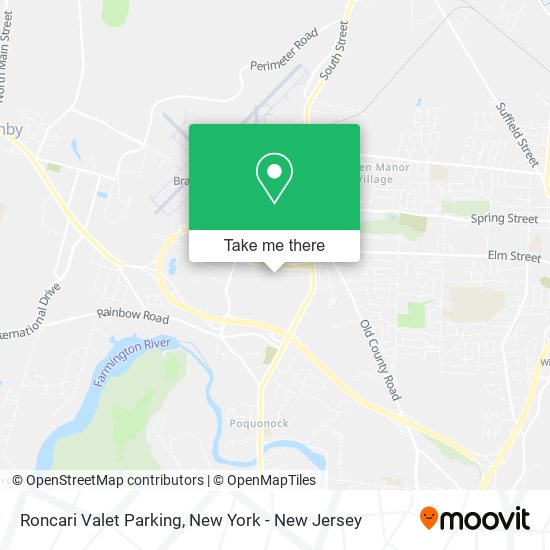 Roncari Valet Parking map