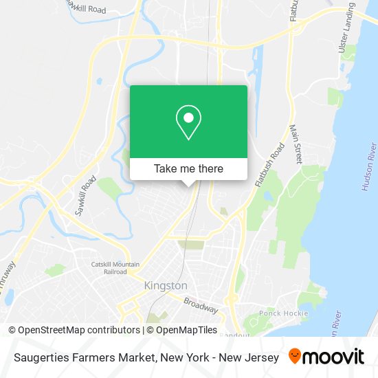 Saugerties Farmers Market map