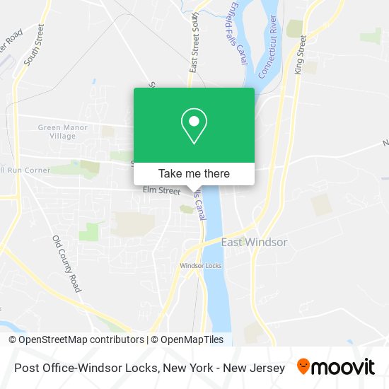 Post Office-Windsor Locks map