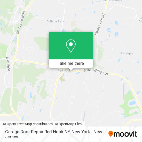 Garage Door Repair Red Hook NY map