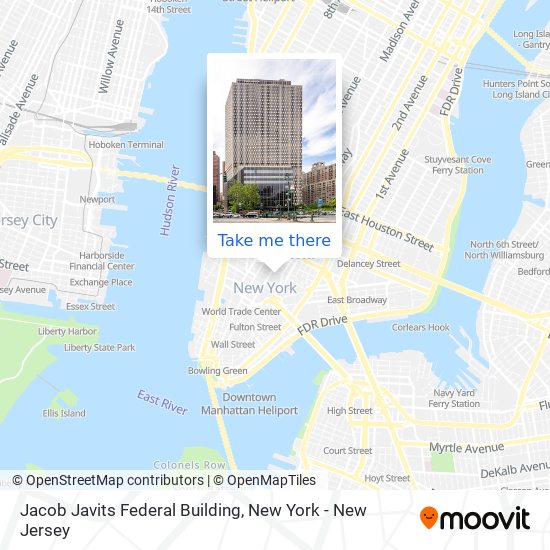 Jacob Javits Federal Building map