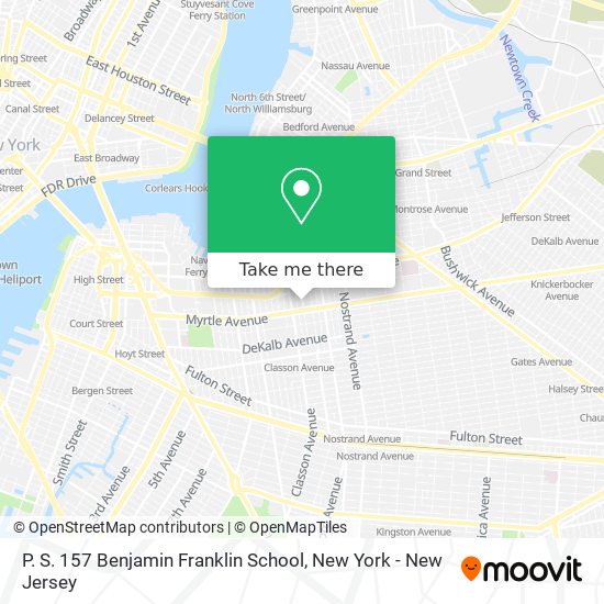 Mapa de P. S. 157 Benjamin Franklin School