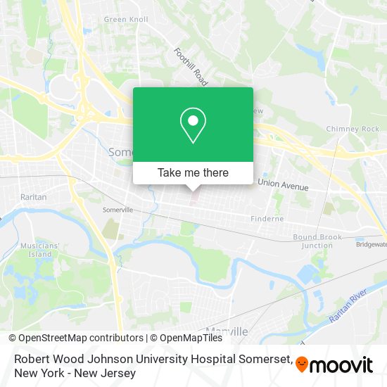 Robert Wood Johnson University Hospital Somerset map