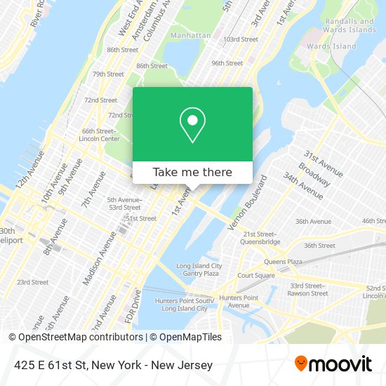 425 E 61st St map