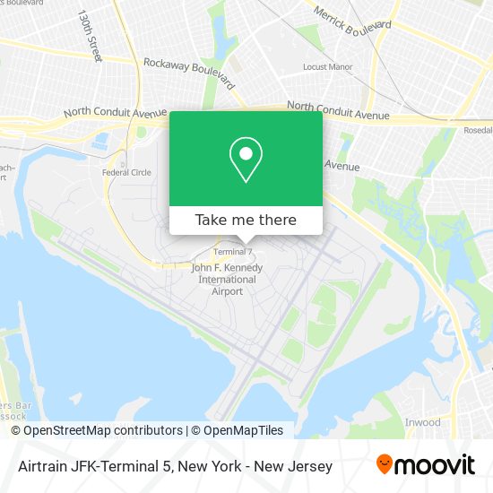 Airtrain JFK-Terminal 5 map