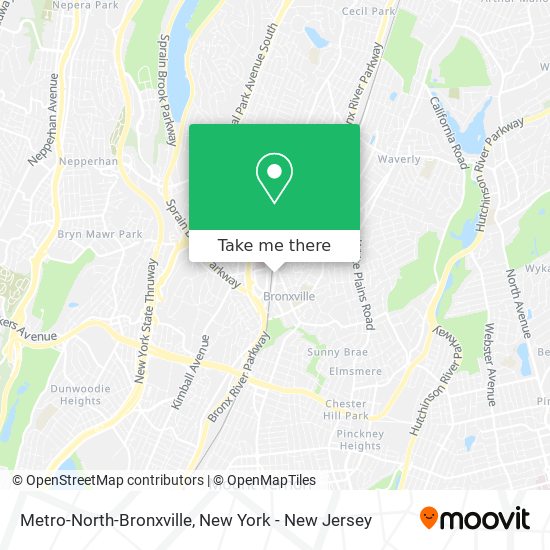 Metro-North-Bronxville map