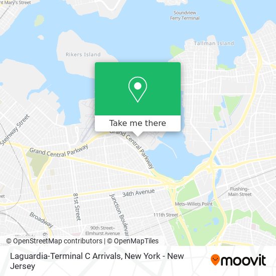 Laguardia-Terminal C Arrivals map