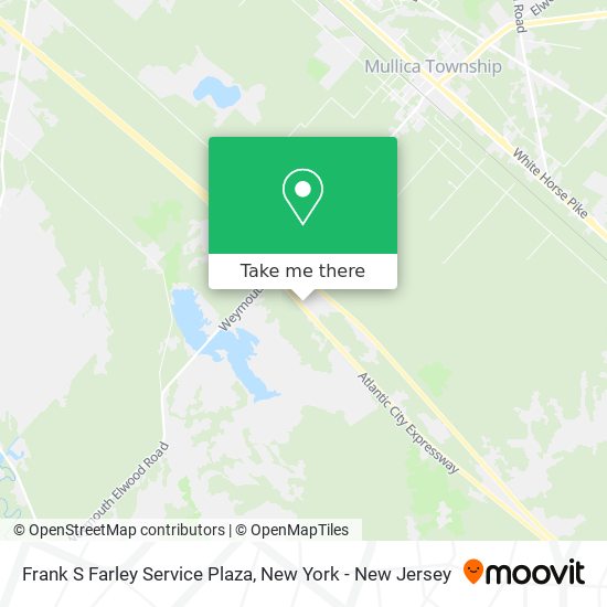 Frank S Farley Service Plaza map