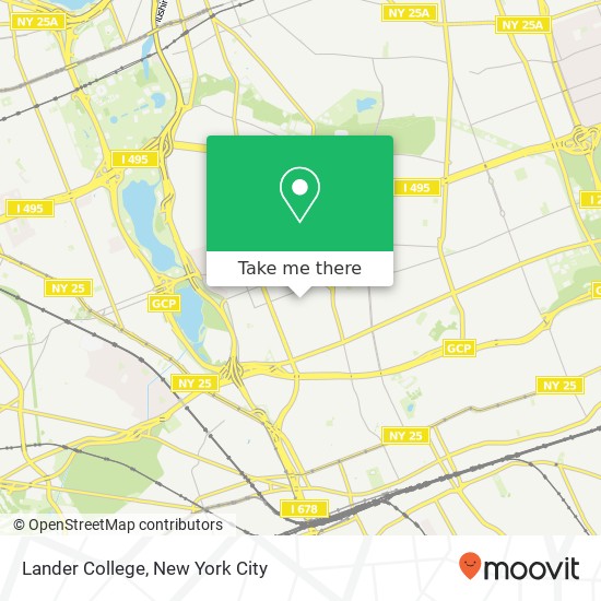 Mapa de Lander College