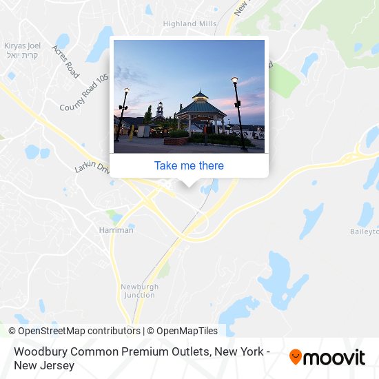 Woodbury Common Premium Outlets map
