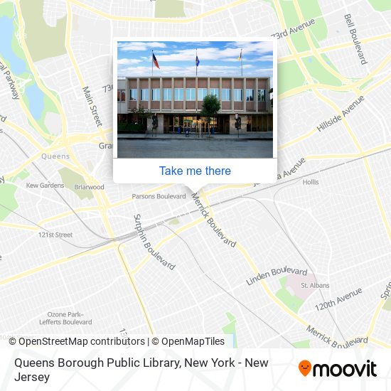 Mapa de Queens Borough Public Library