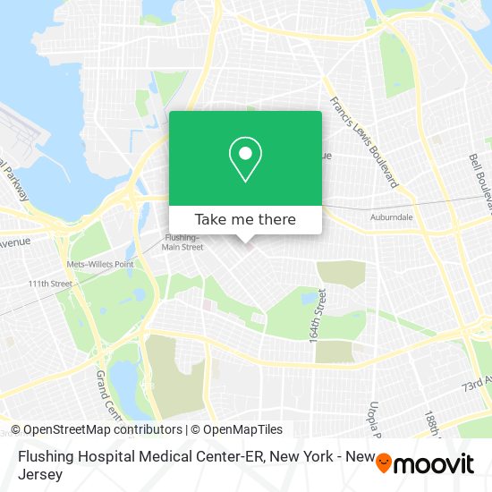 Mapa de Flushing Hospital Medical Center-ER