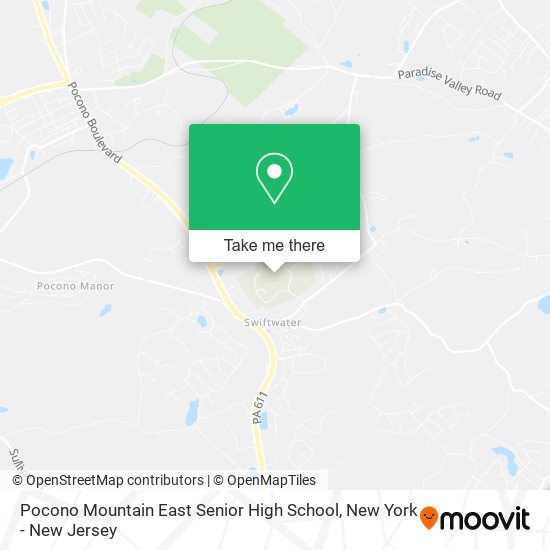 Pocono Mountain East Senior High School map