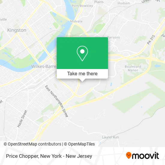 Price Chopper map