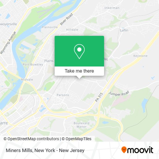 Mapa de Miners Mills