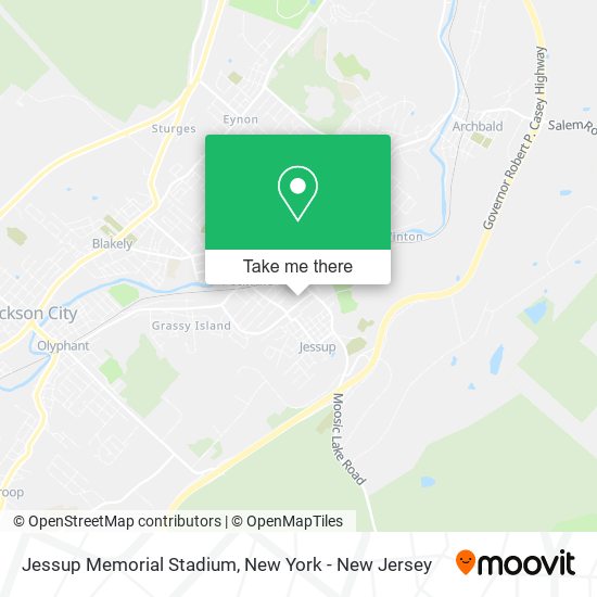 Mapa de Jessup Memorial Stadium