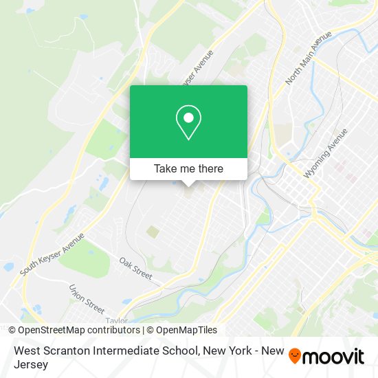 West Scranton Intermediate School map