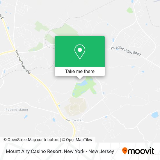 Mount Airy Casino Resort map