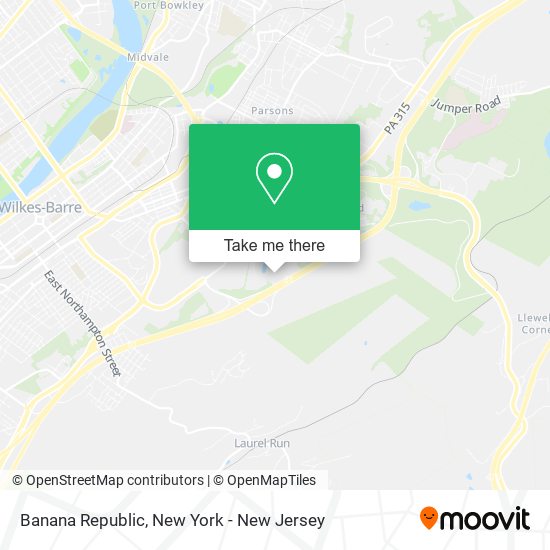 Mapa de Banana Republic