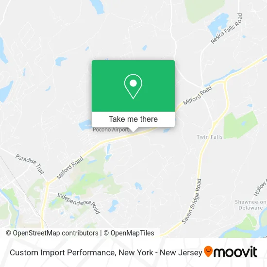 Custom Import Performance map