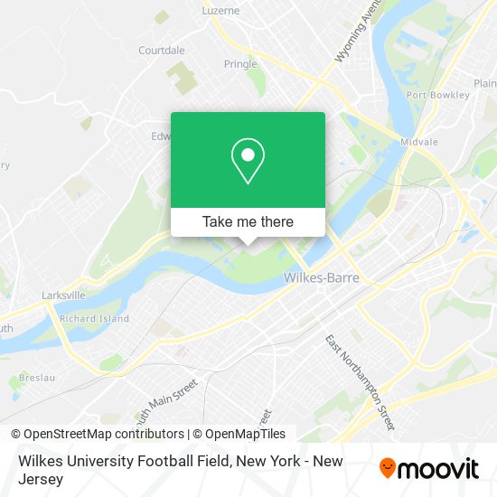 Wilkes University Football Field map