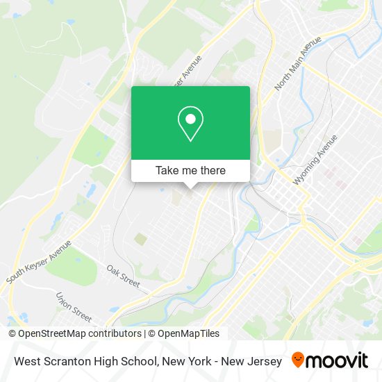 Mapa de West Scranton High School