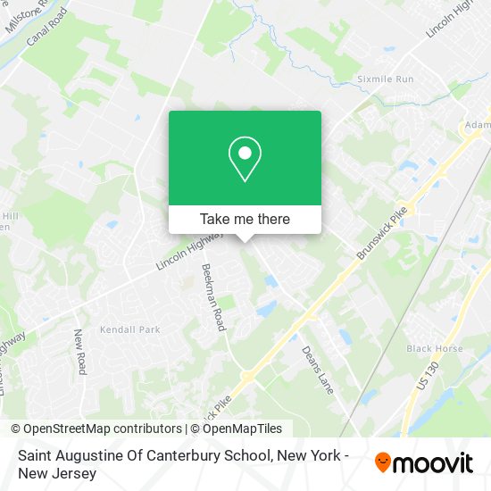 Saint Augustine Of Canterbury School map