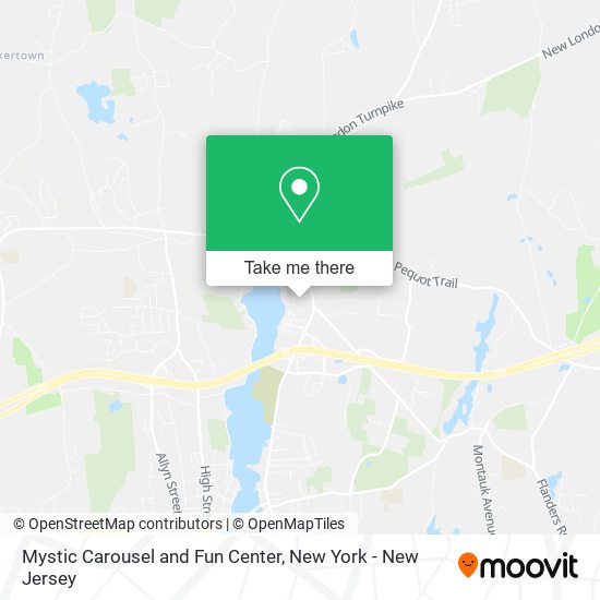 Mystic Carousel and Fun Center map