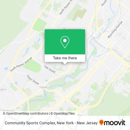 Community Sports Complex map