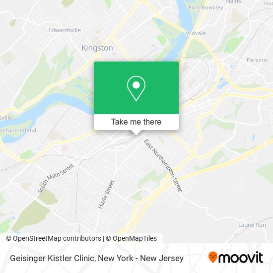 Geisinger Kistler Clinic map