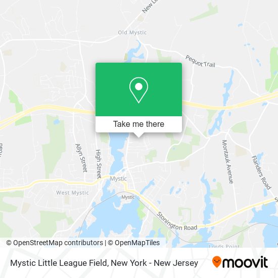 Mapa de Mystic Little League Field