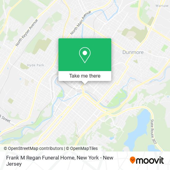 Frank M Regan Funeral Home map