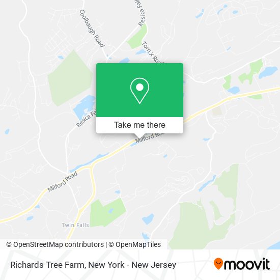 Richards Tree Farm map